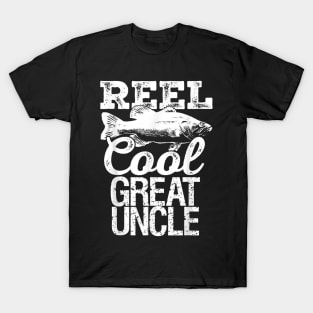 Reel Cool Great Uncle Fishing Outdoor Angler T-Shirt